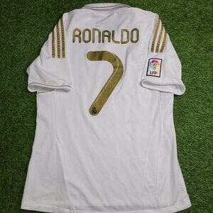 Cristiano Ronaldo Real Madrid 2011 2012 Home Soccer Jersey Shirt M SKU# V13659